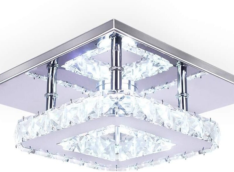 The Prisma Square | Mini Crystal LED Ceiling Light